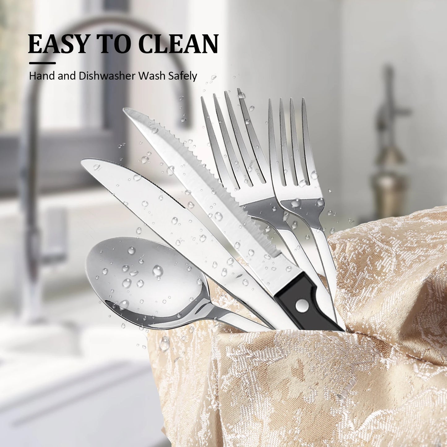 HANSMART Premium Stainless Steel Flatware Set For Everyday Dining ExcellenceInCraftsmanship