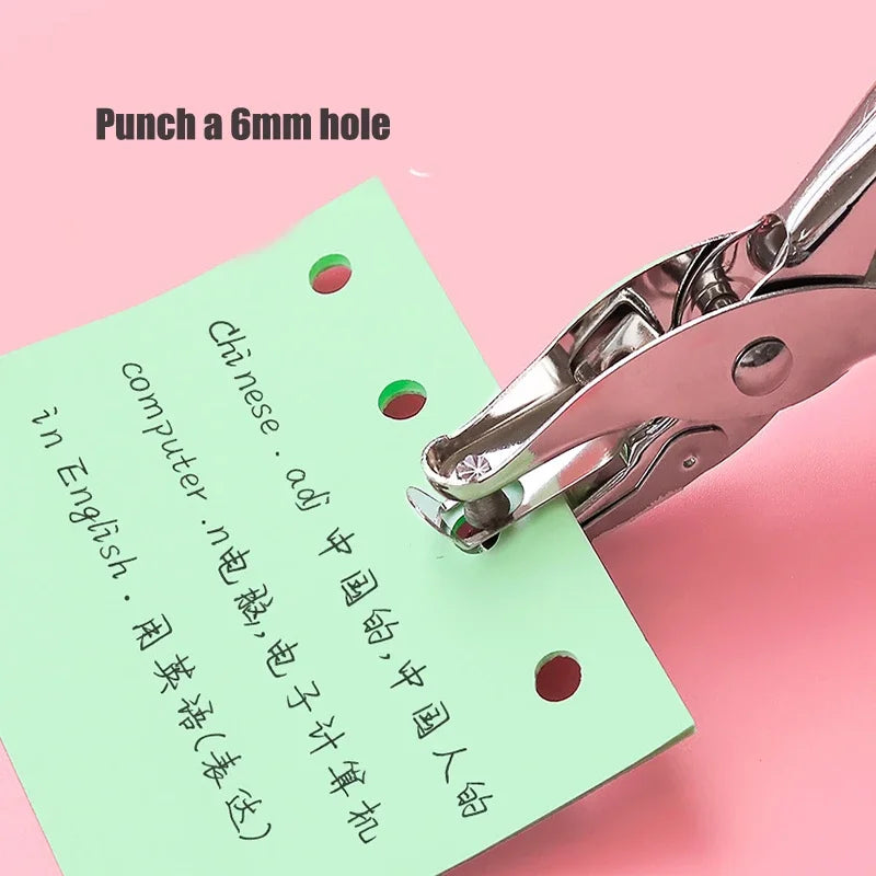 Manual Paper Hole Punching Machine For RoundBinding Hand Cranking UltraPrecision