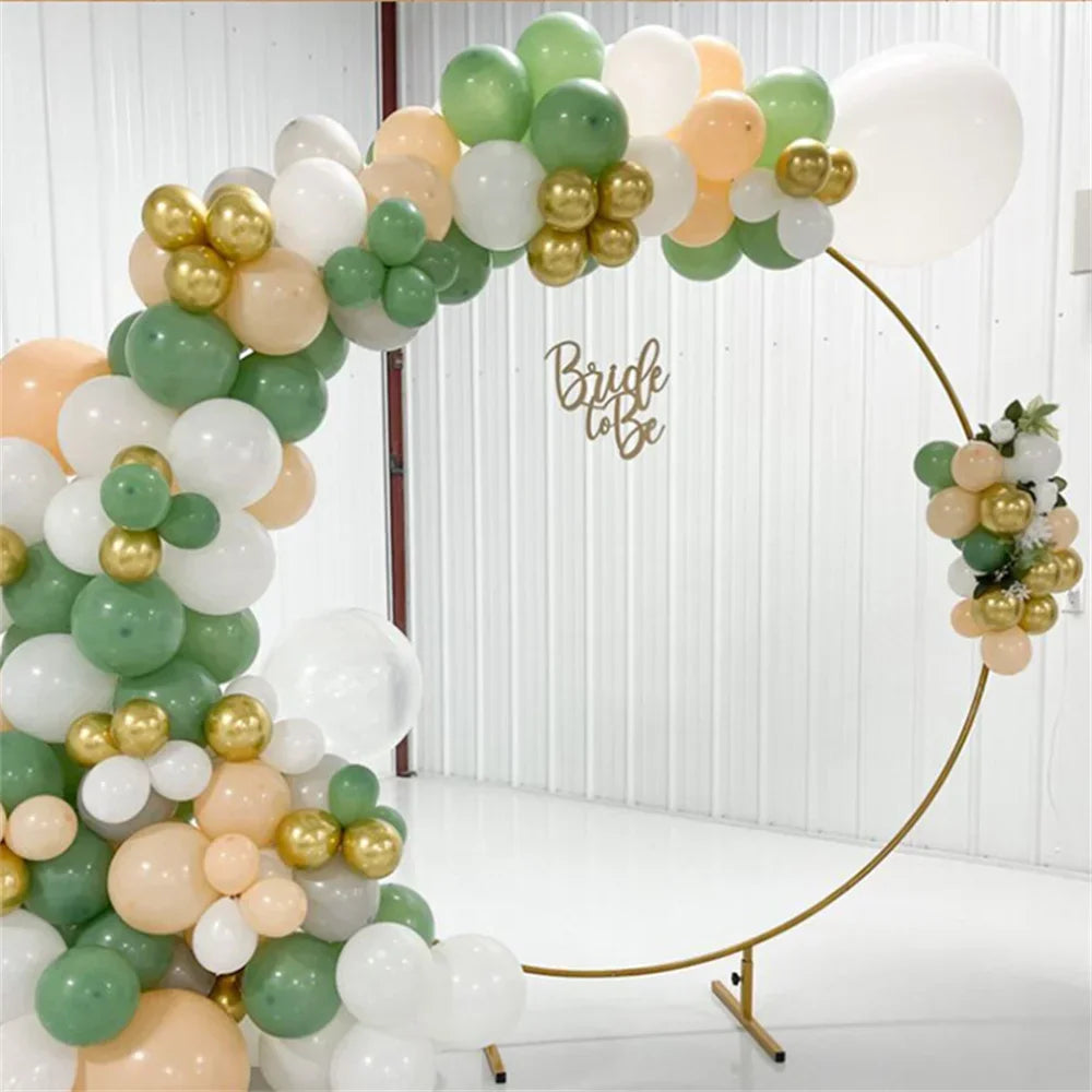 NONECN Circular Arch Balloon Stand for Garden Weddings Customizable 78.7 Inch Tall Backdrop for Photos