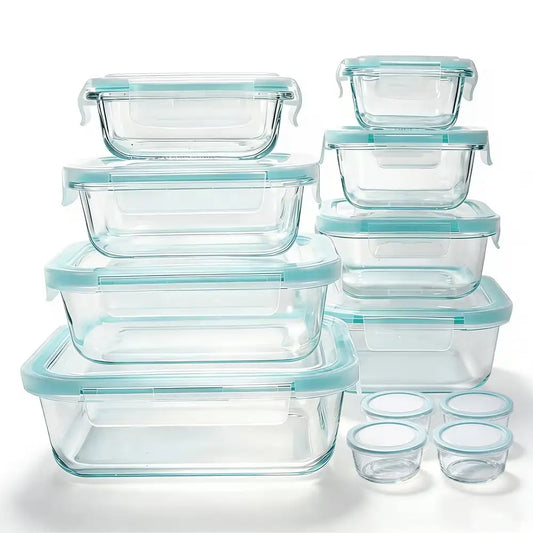 Airtight Borosilicate Glass Food Storage Containers With Lids
