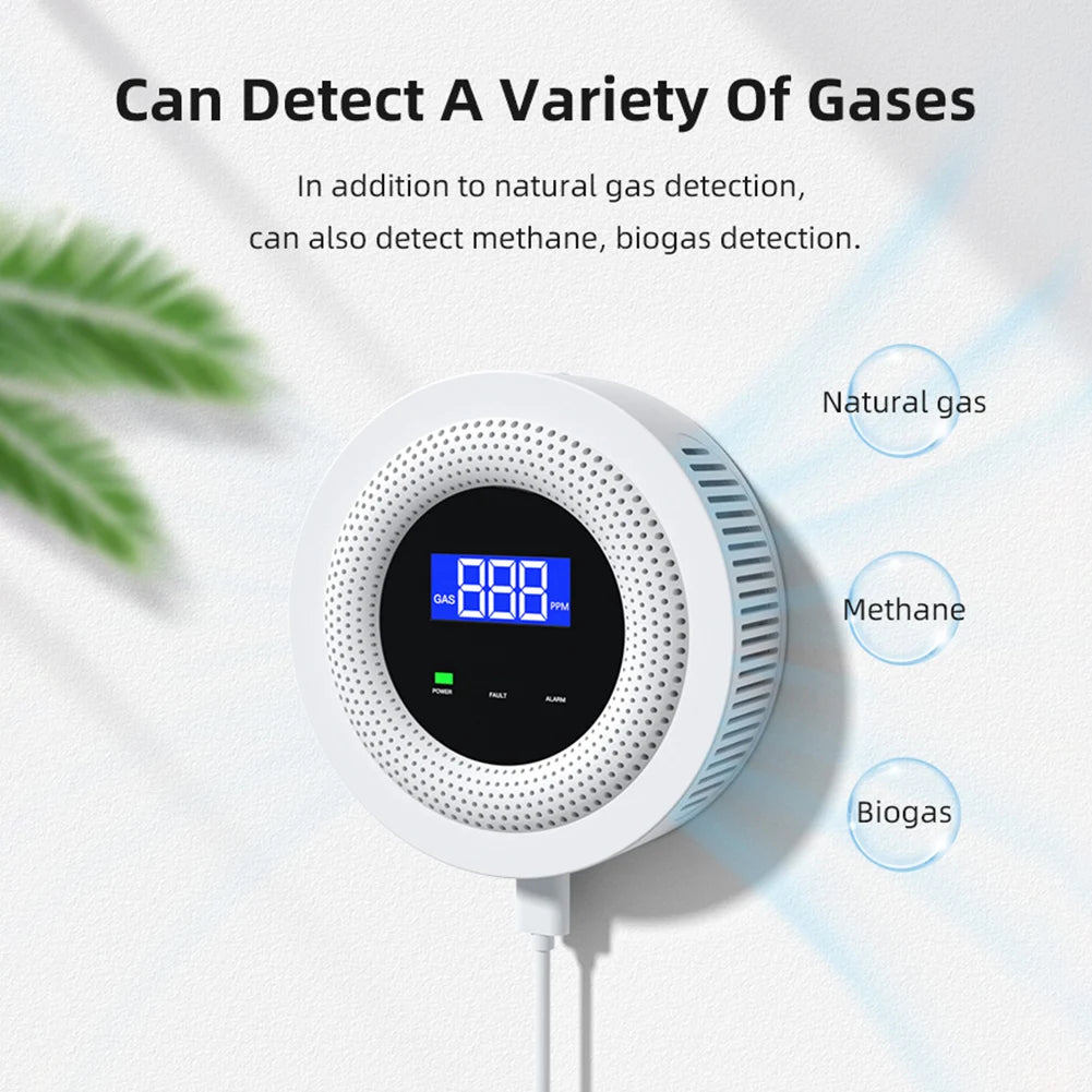 APWIKOGER Tuya Gas Leak Sensor With Comprehensive DigitalDisplay And RealTimeAlerts
