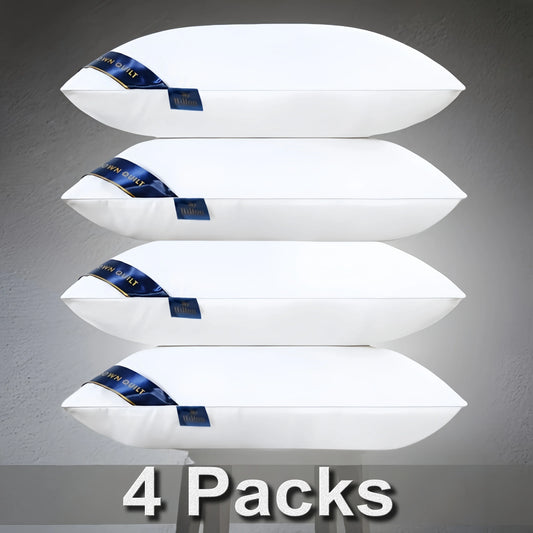 Hotel Luxury Memory Foam Pillow With Cotton Cover For Superior Comfort And Neck Support For Restful Sleep