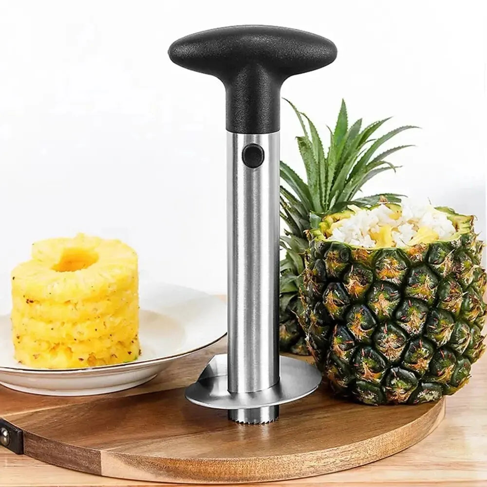 Stainless Steel Pineapple Peeler Corer Slicer Fruit Cutter Kitchen Gadget With Ergonomic Non Slip Handle For Quick Prep