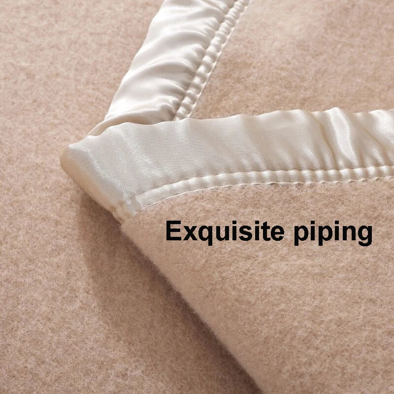 Wool Cashmere Blend Blanket 80 Percent Wool 20 Percent Cashmere All Season Cozy