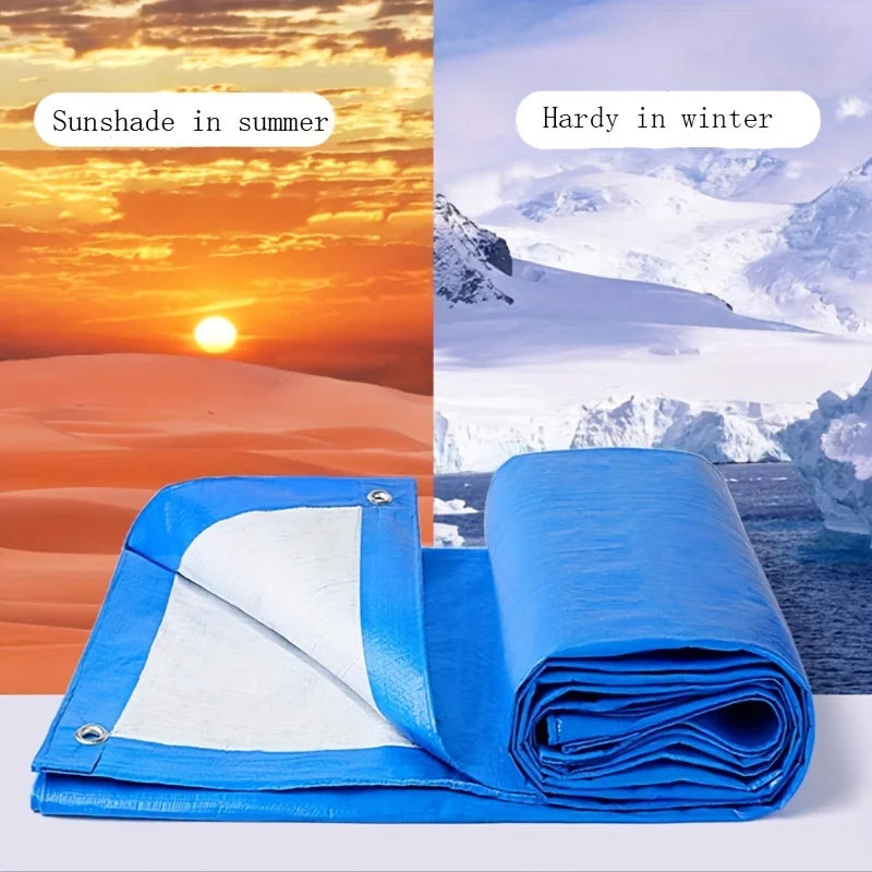Heavy Duty Double Sided Waterproof PE Tarp With Reinforced Grommets