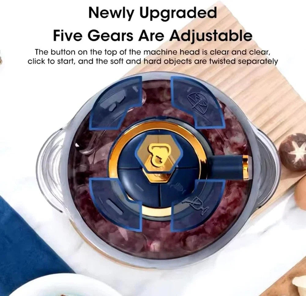 5L Electric Meat Grinders Multifunctional Vegetable Slicer Chopper 304Stainless Steel Food Processor Mixer Machine Kitchen Tool