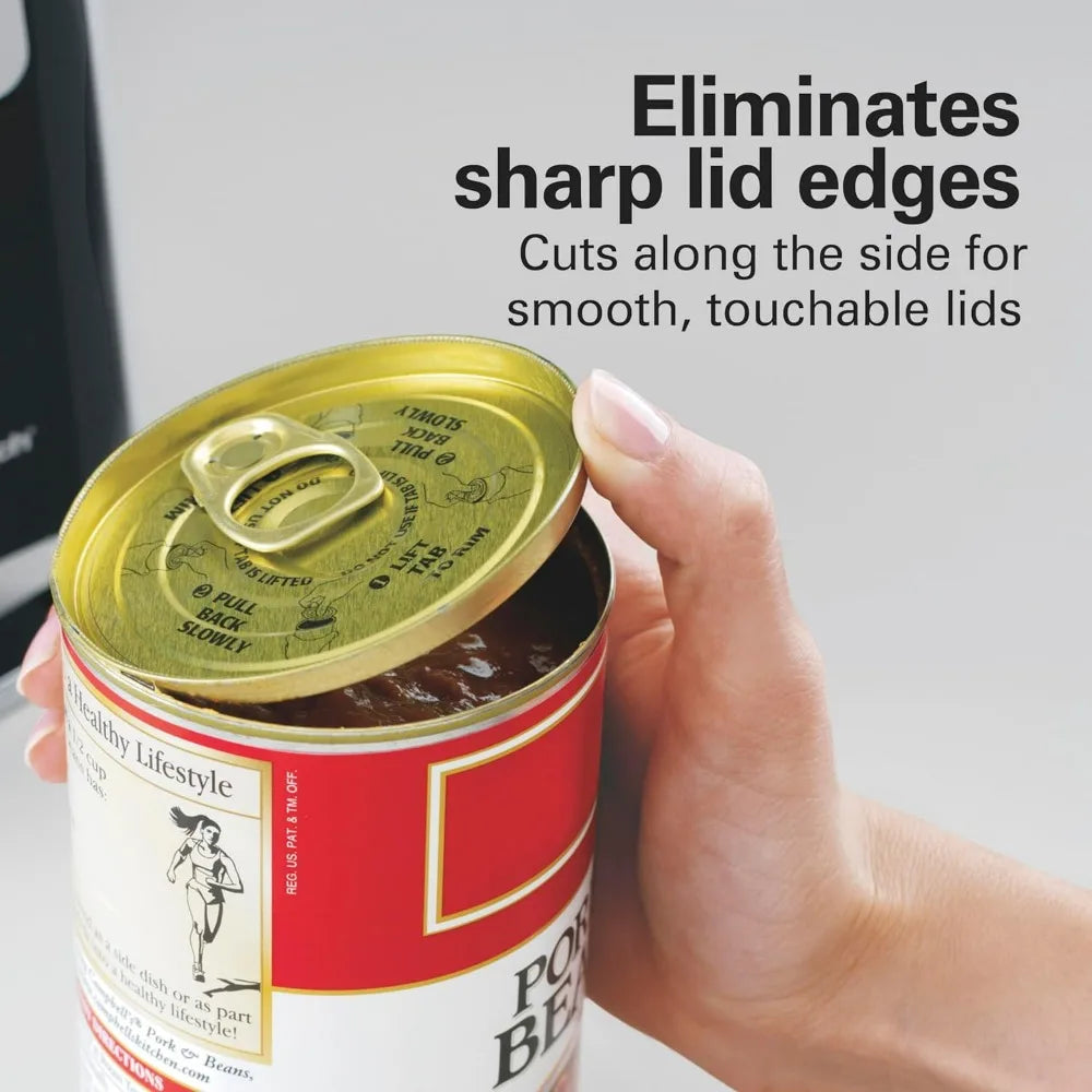 Hamilton Beach Smooth Touch Can Opener With Push Down Lever For One Handed Operation And Smooth Edge Lids