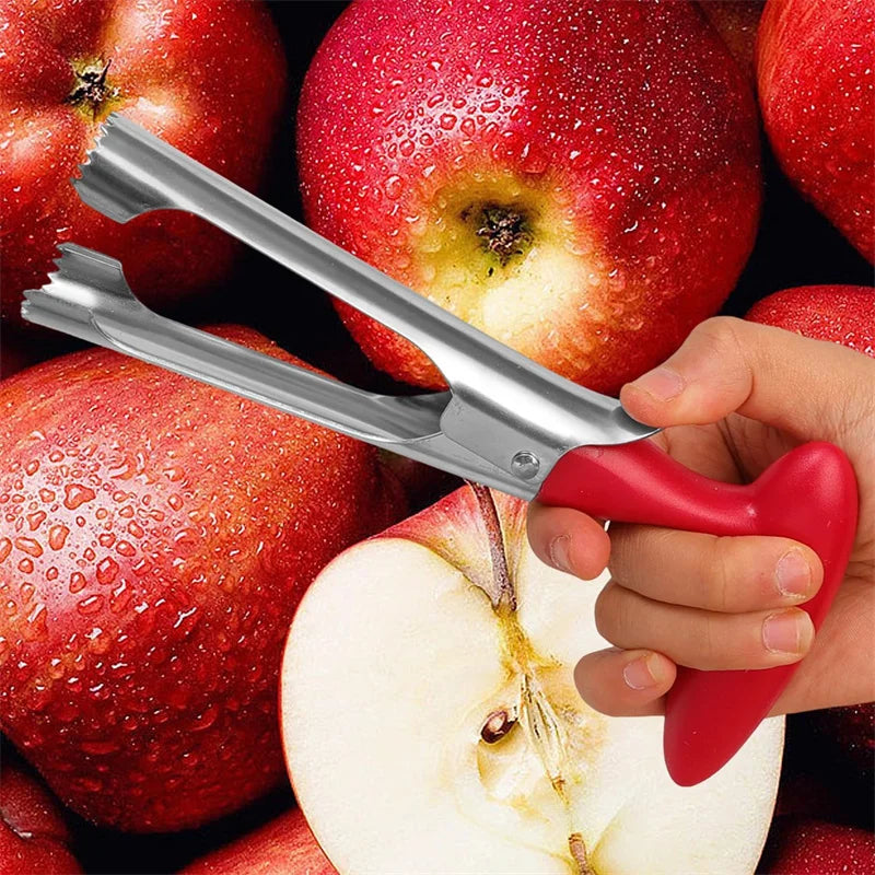 Stainless Steel Apple Core Remover And Pitter Tool For Apples And Pears, Quick Core And Pit Removal