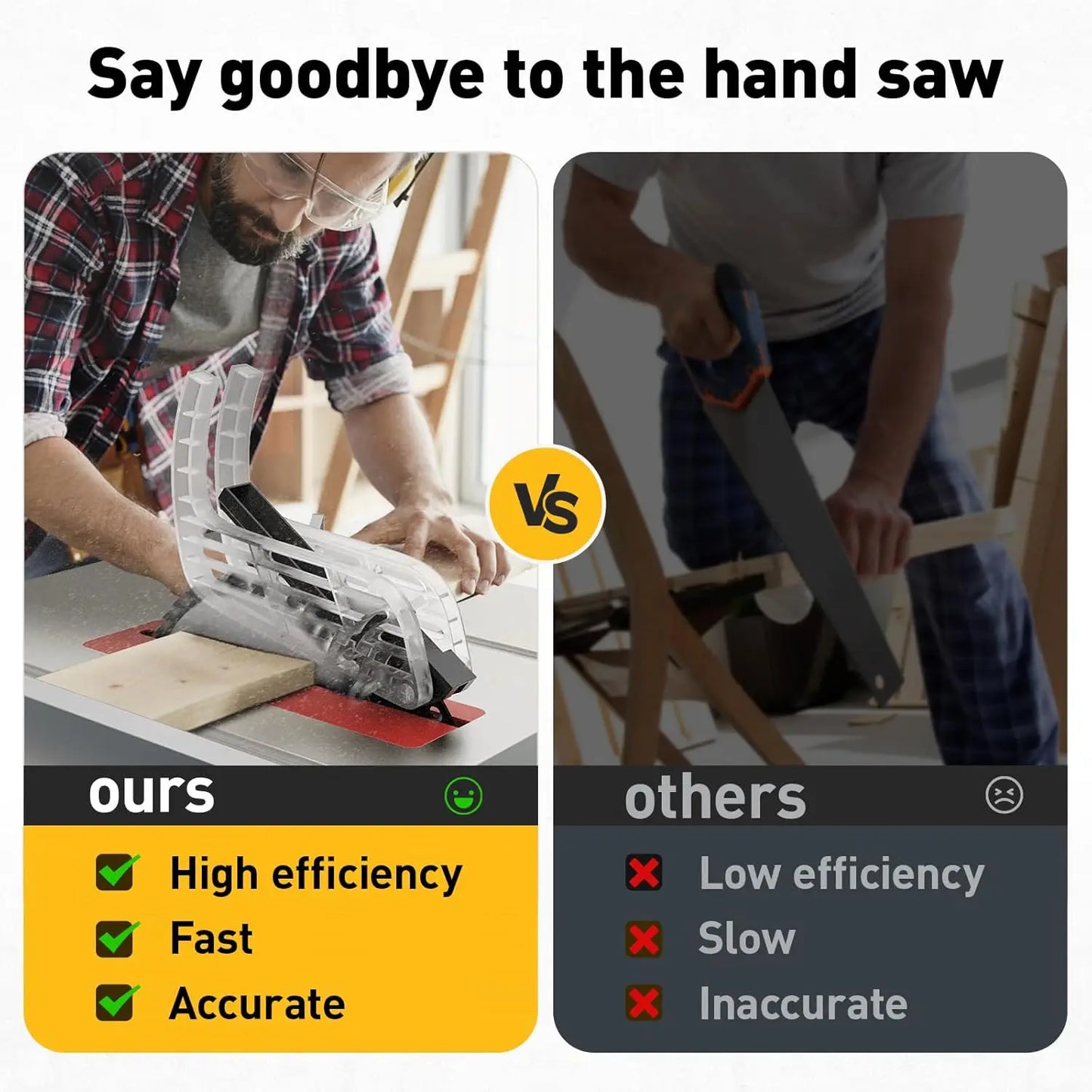 Marvtool Benchtop Table Saw 4600 RPM 36-Tooth Blade 0-45 Degree Cutting For Wood PVC Aluminum Metal DIY Workshop Machine