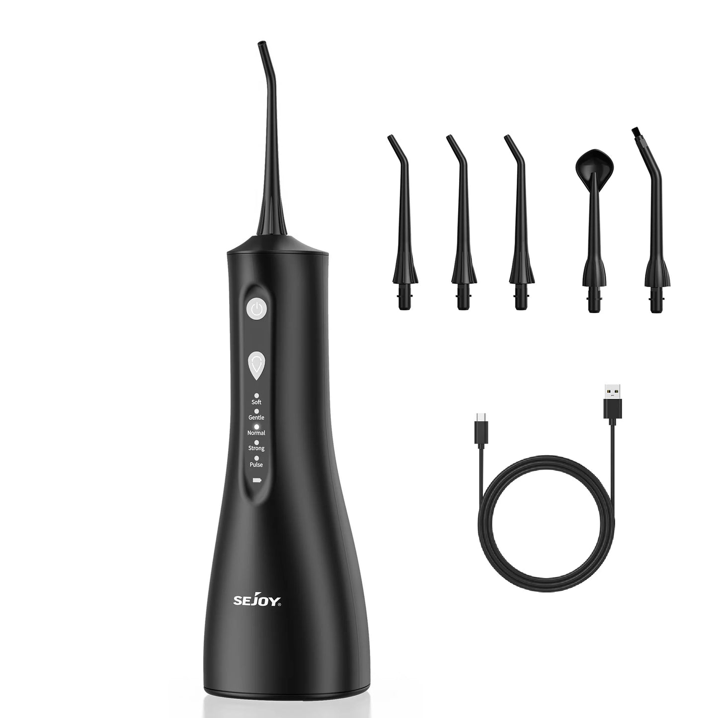 SEJOY Oral Irrigator Water Flosser With 5 Modes And 8 Jet Tips