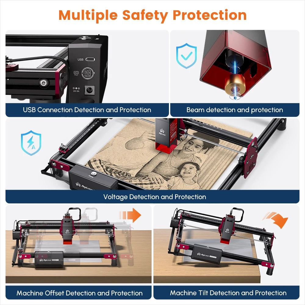 AlgoLaser DIY Kit Mini 5W Laser Cutter For Personalized Gifts