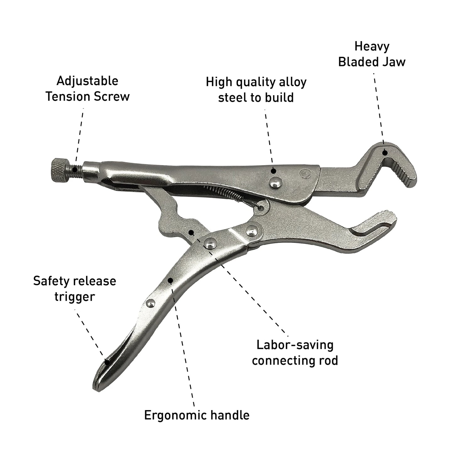MacWorkDIY Parrot Nose Adjustable Locking Pliers Set