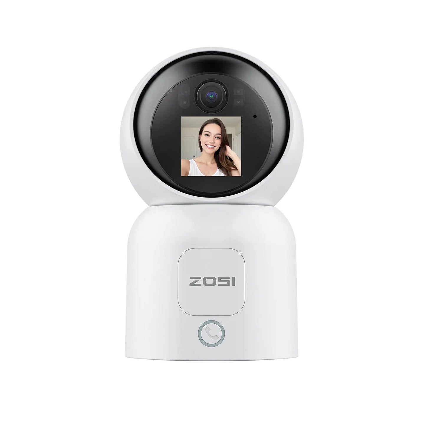 ZOSI 360 AI PTZ Security Camera With Auto Tracking Night Vision 2K Resolution Full 360 Degree Coverage