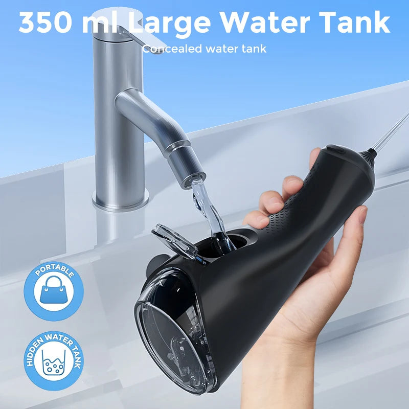 SEJOY Portable Water Flosser Irrigator With 5 Jet Tips