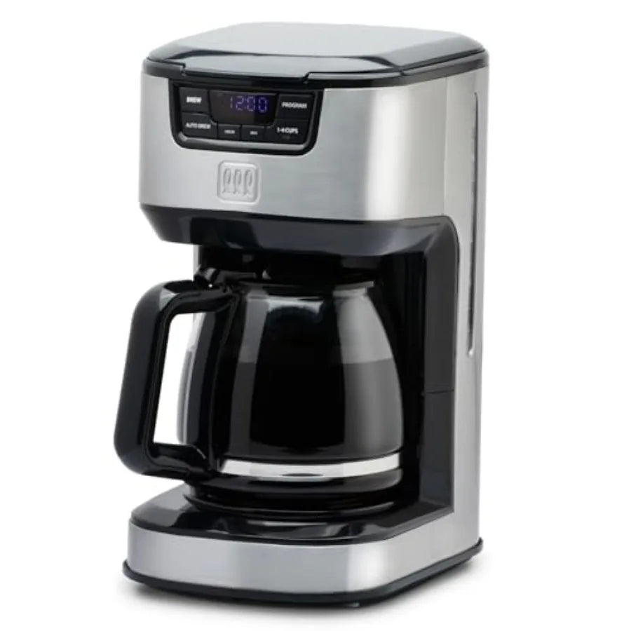 SHXI ProgrammableOneTouch Digital Drip Coffee Maker TM129CM StainlessSteel Durable