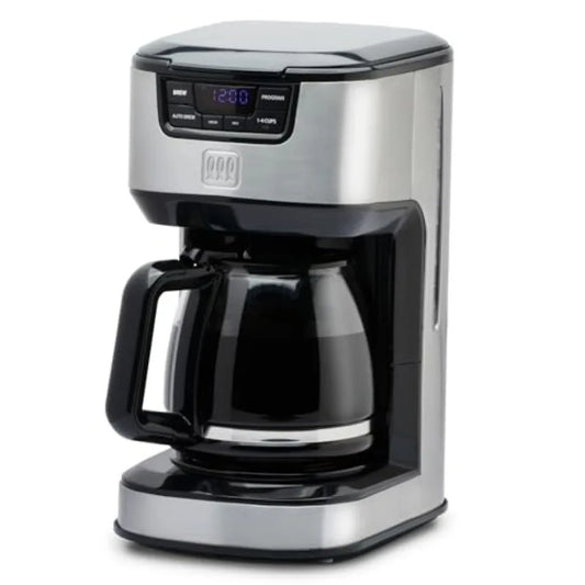 SHXI ProgrammableOneTouch Digital Drip Coffee Maker TM129CM StainlessSteel Durable