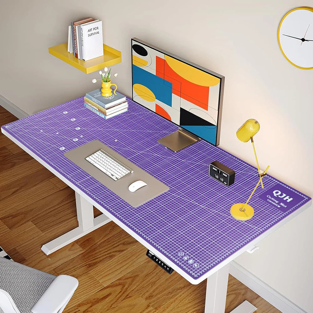 120x60cm PVC Cutting Mat, Double-Sided Precision-Cut Mat for Engraving, Sewing Crafts, Fabrics, Scrapbooking DIY Desk Mat Office