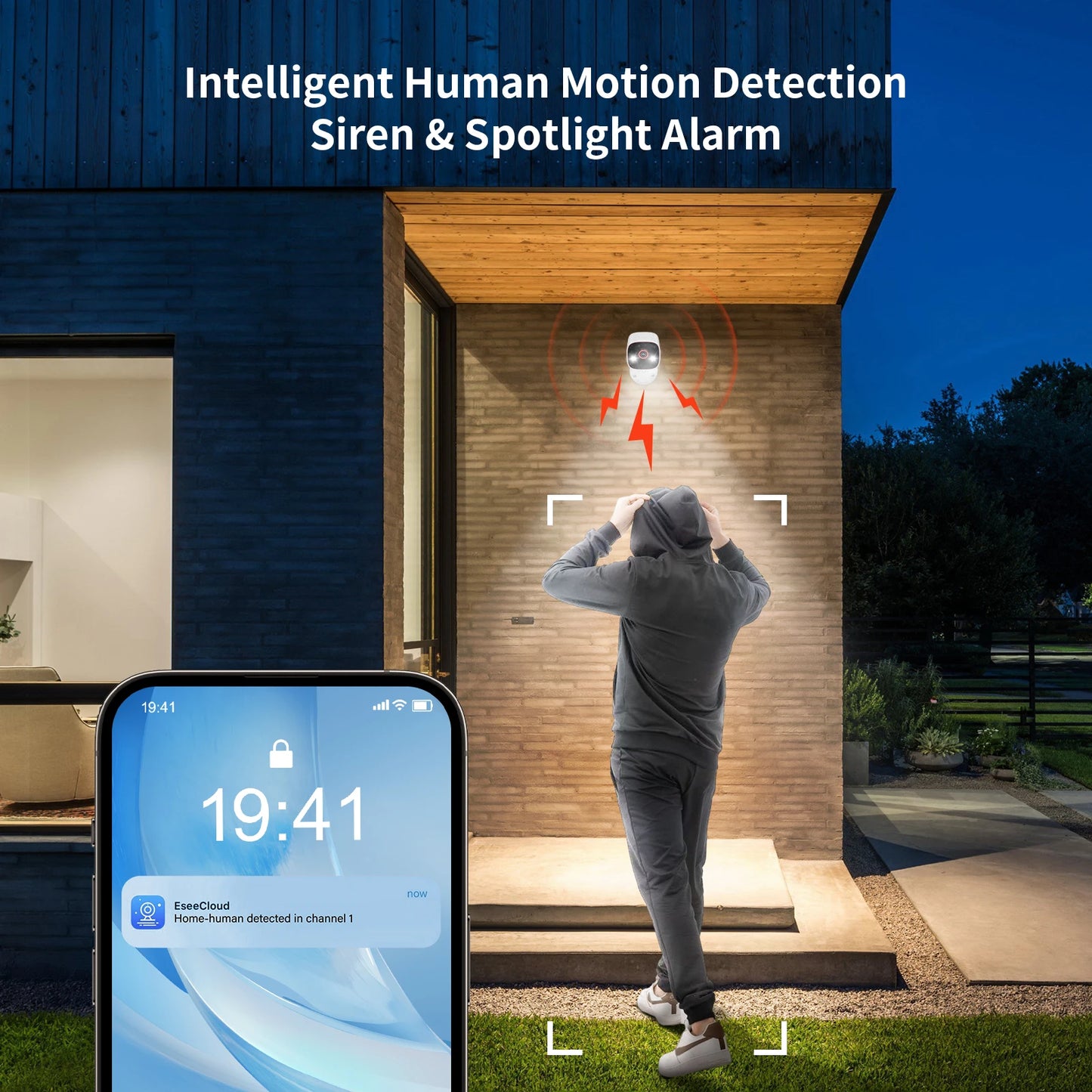 JENNOV 2K Wireless Outdoor Indoor Security Camera With Night Vision