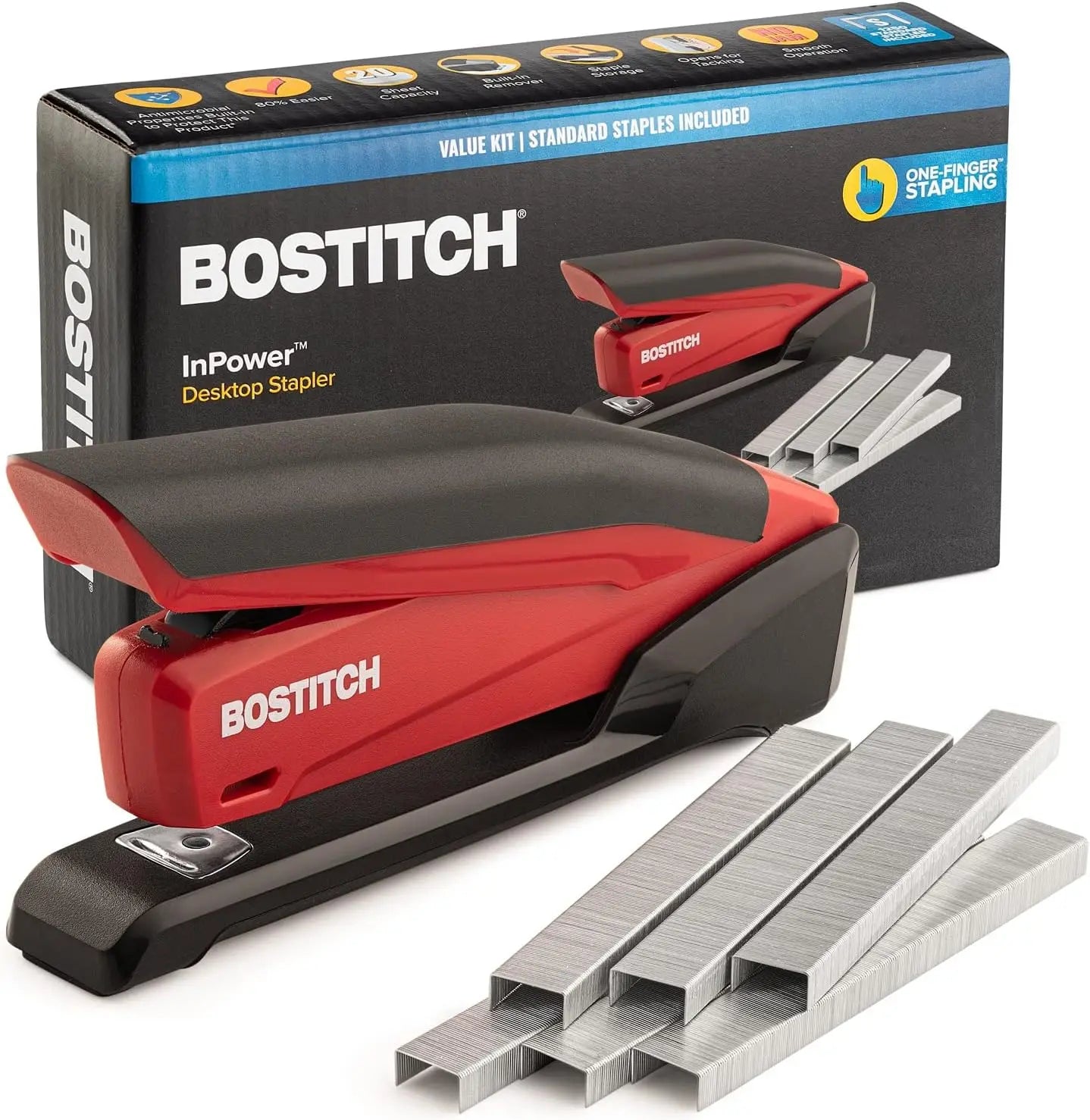 Heavy Duty OneTouch Office Stapler With Builtin Remover
