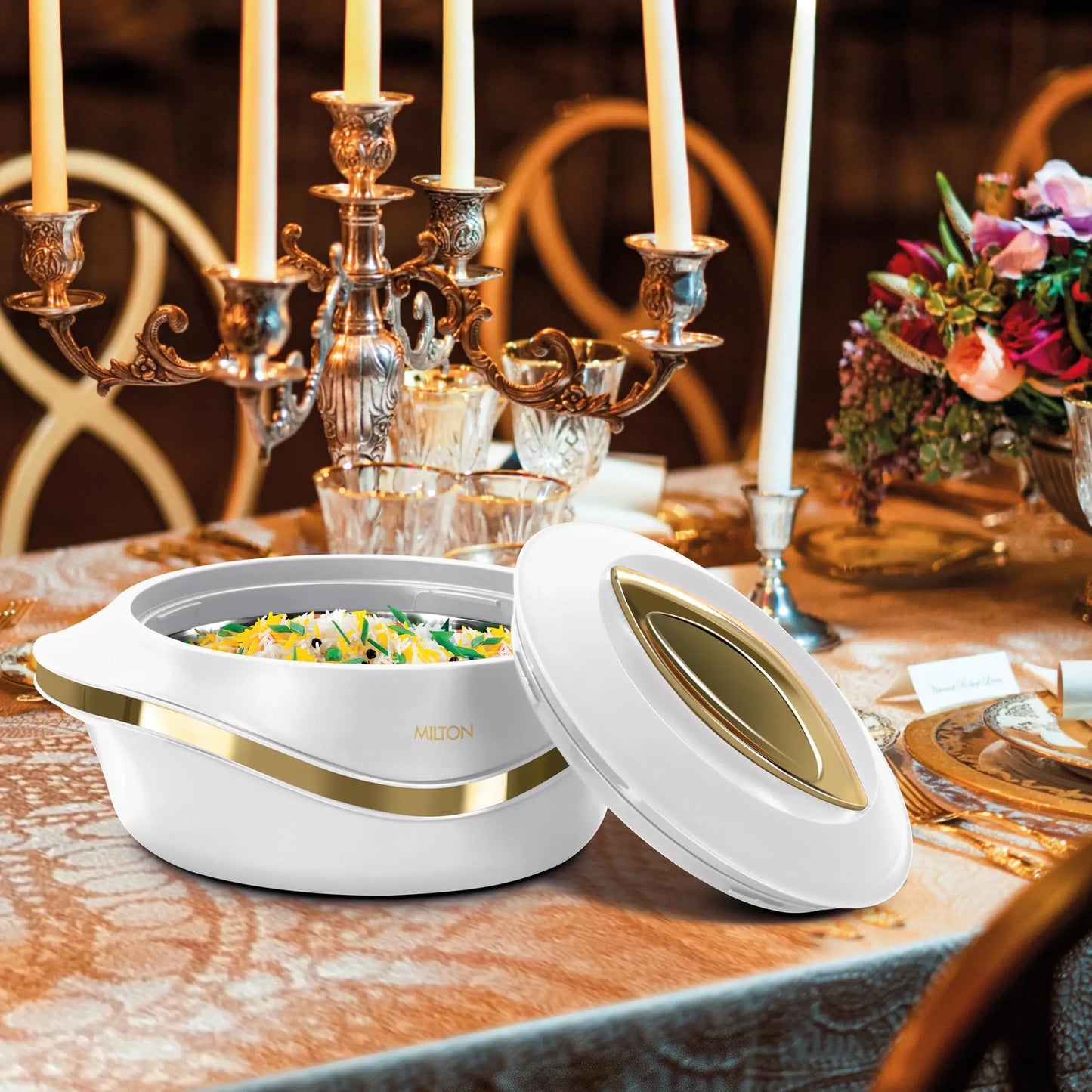 3-Piece Insulated Casserole Dish Set with Lid - Thermal Soup Bowl, Hot Pot Food Warmer/Cooler, Stainless Steel Container