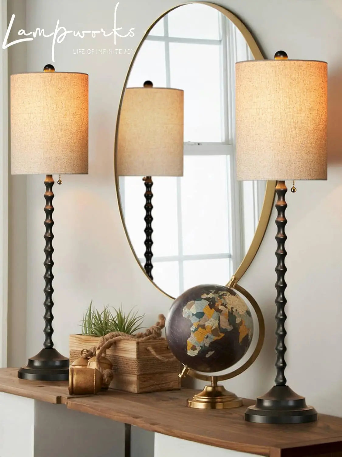 Luxurious Contemporary Illuminating Lamps Featuring Metal Base Shade UL Certified