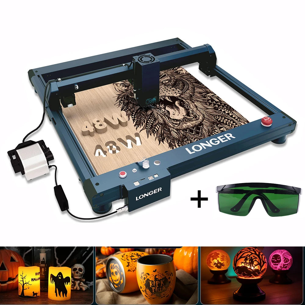 Longer B1 40W Laser Engraving Cutting Machine WithIntegratedAirPumpSystem GiftReady