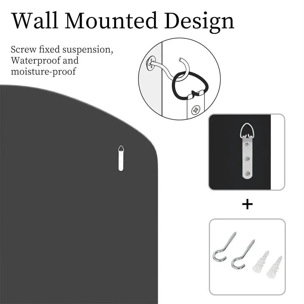 Large Wall Mirror 100 x 70cm Arched Venetian Mirror with Beveled Glass Frame Accent Mirror for Entry Living Room Bathroom Decor