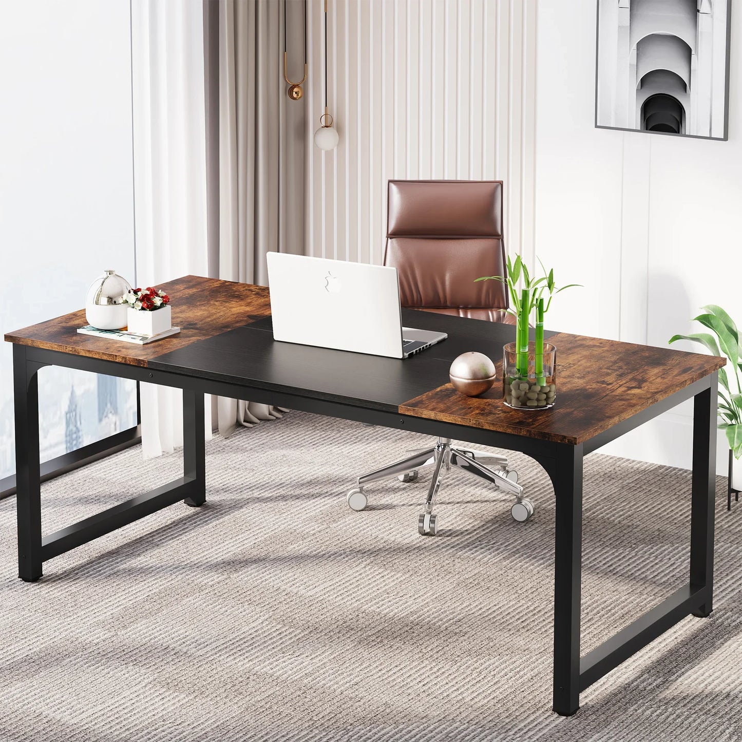 Tribesigns Ergonomic Modern Computer Desk For Home Office Organization