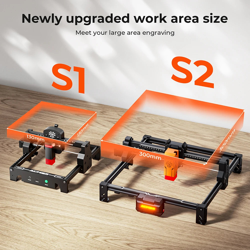 ACMER S2 Laser Engraver Upgradeable DIY Cutting Machine For Wood Metal Engraving