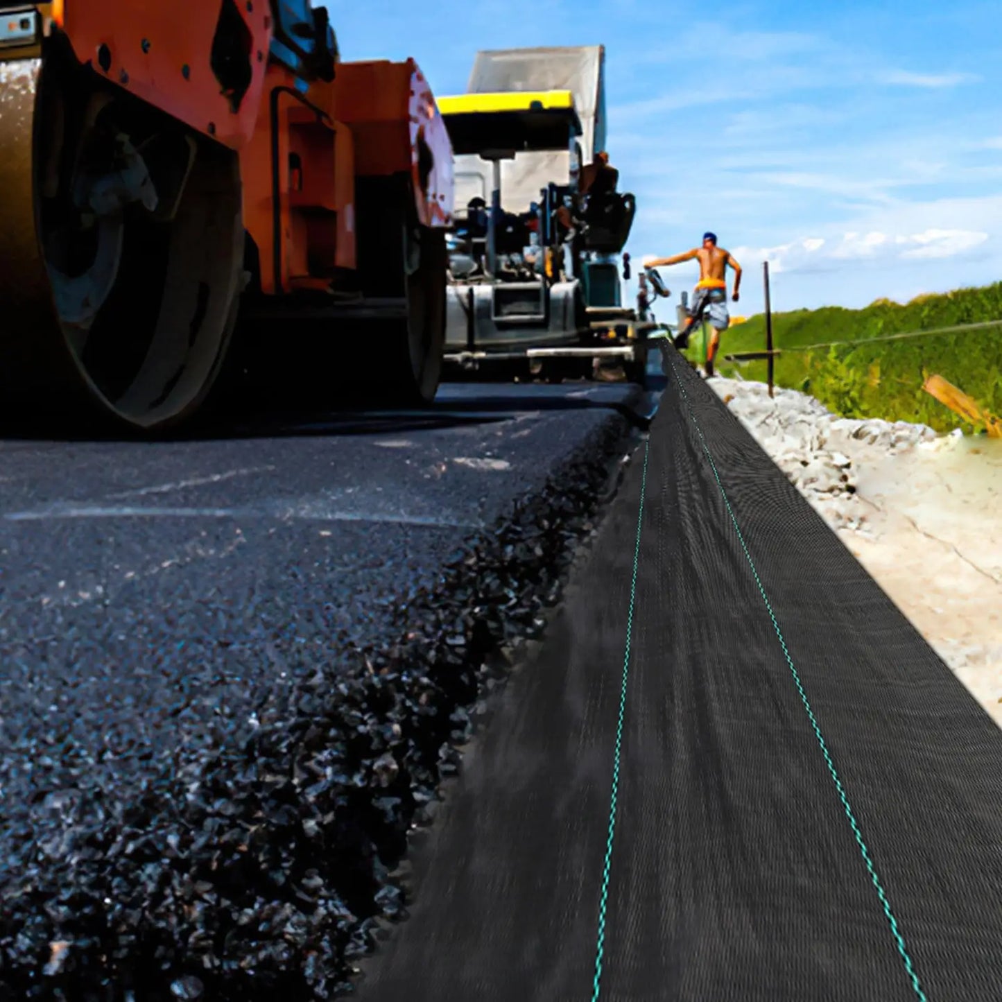 HiMISS Heavy Duty Woven Weed Barrier Landscape Fabric For Effective Weed Control And Soil Aeration