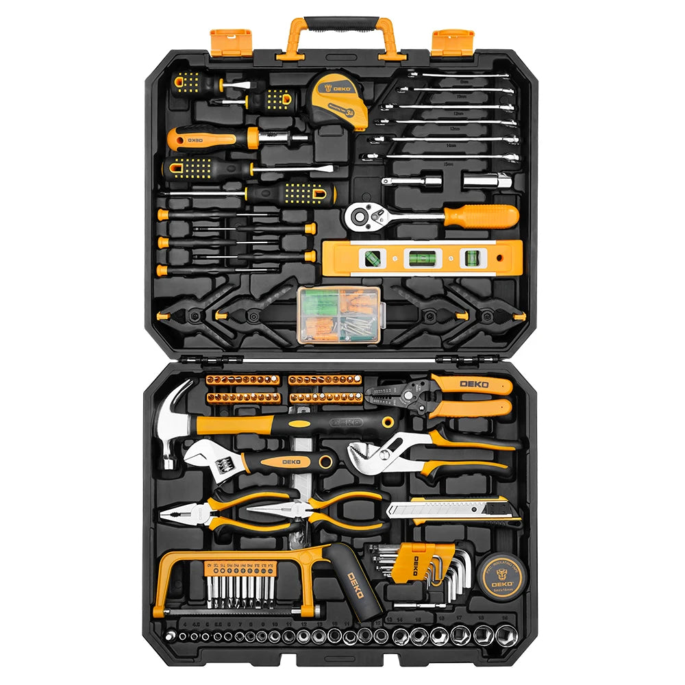 DEKODIY 228Pcs Socket Wrench Auto Repair Tool Set With Toolbox