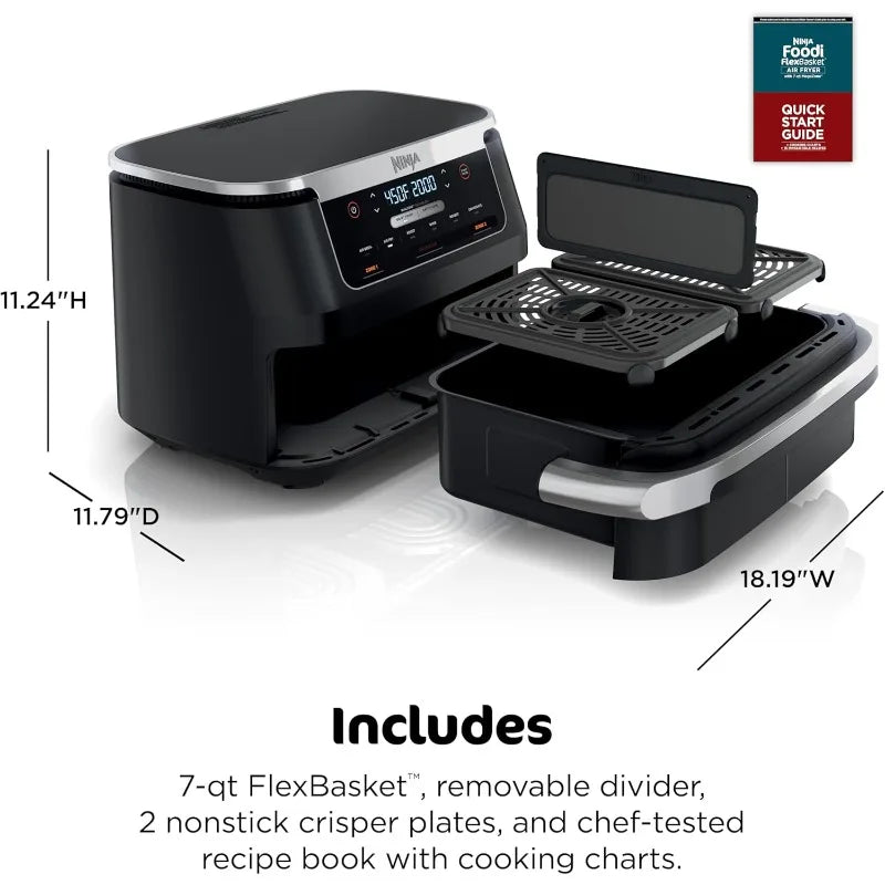 XMSJ Ninja Foodi MegaConvectionPlusSeries 6-In-1 Air Fryer 7Qt MegaZone ProSeries