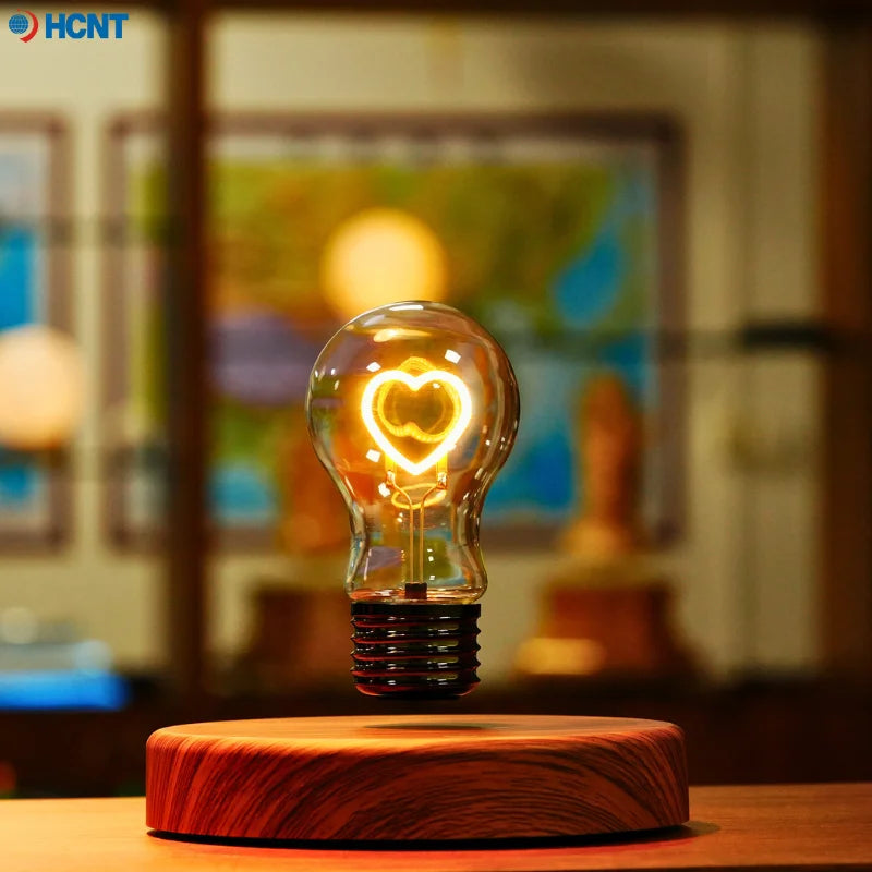 HCNT Levitating Bulb Lamp Magnetic Floating Desk Lamp Night Light