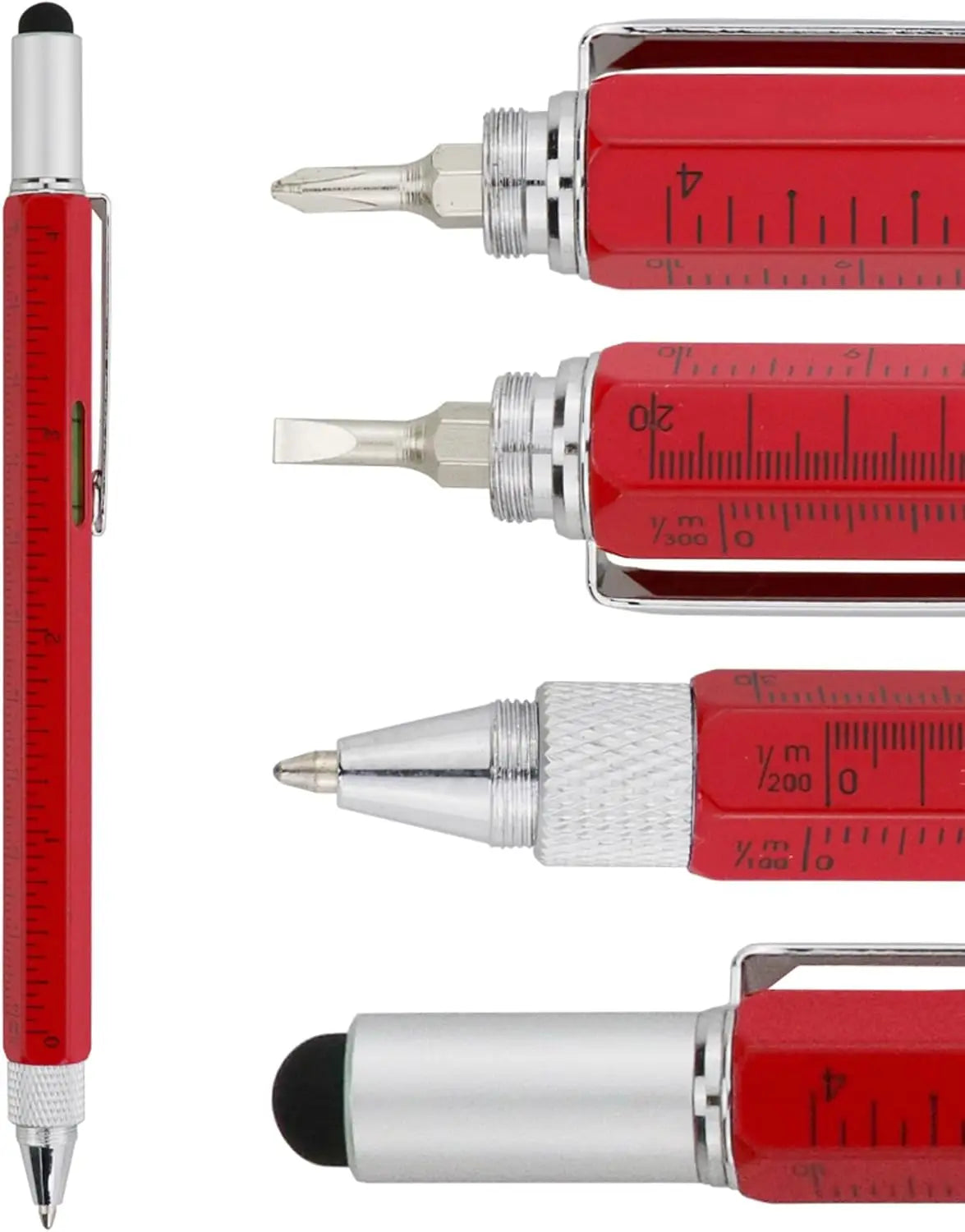 Multi Tool Pen Stylus With Ruler And Screwdriver For Tablets And Phones Everyday Carry